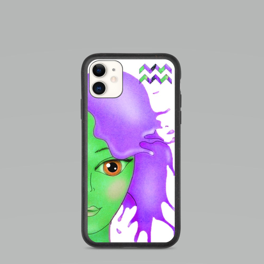 Biodegradable iPhone 11, 10, 8, 7 Cases for Aquarians. iPhone 12 Case for Aquarians. Cool Birthday Gift. . WickedYo.